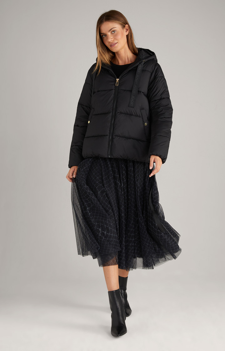Oversized-Steppjacke in Schwarz
