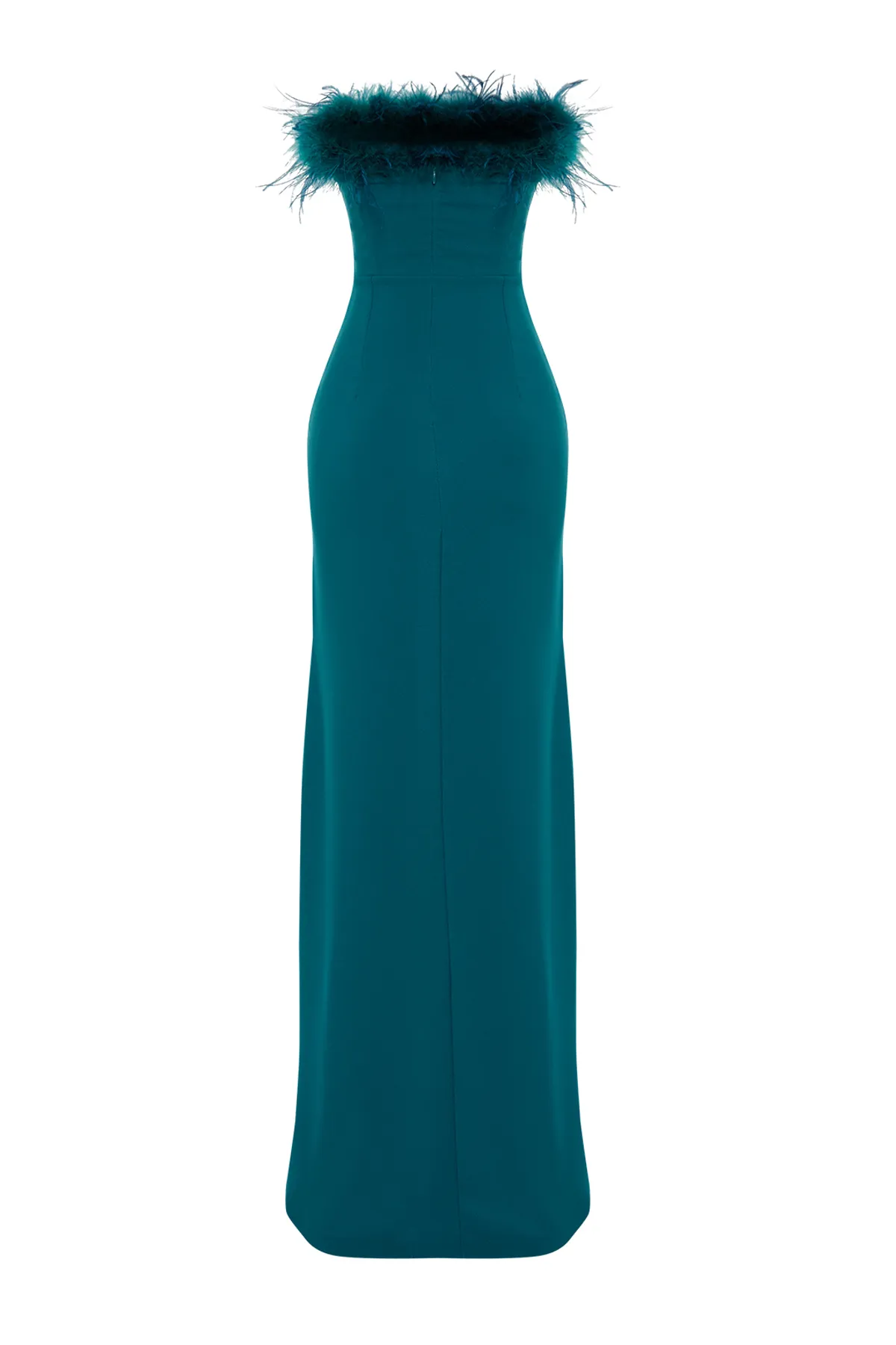 Trendyol Collection  Smaragdgrünes, figurbetontes, gewebtes Abendkleid mit Otrish TPRSS22AE0095
