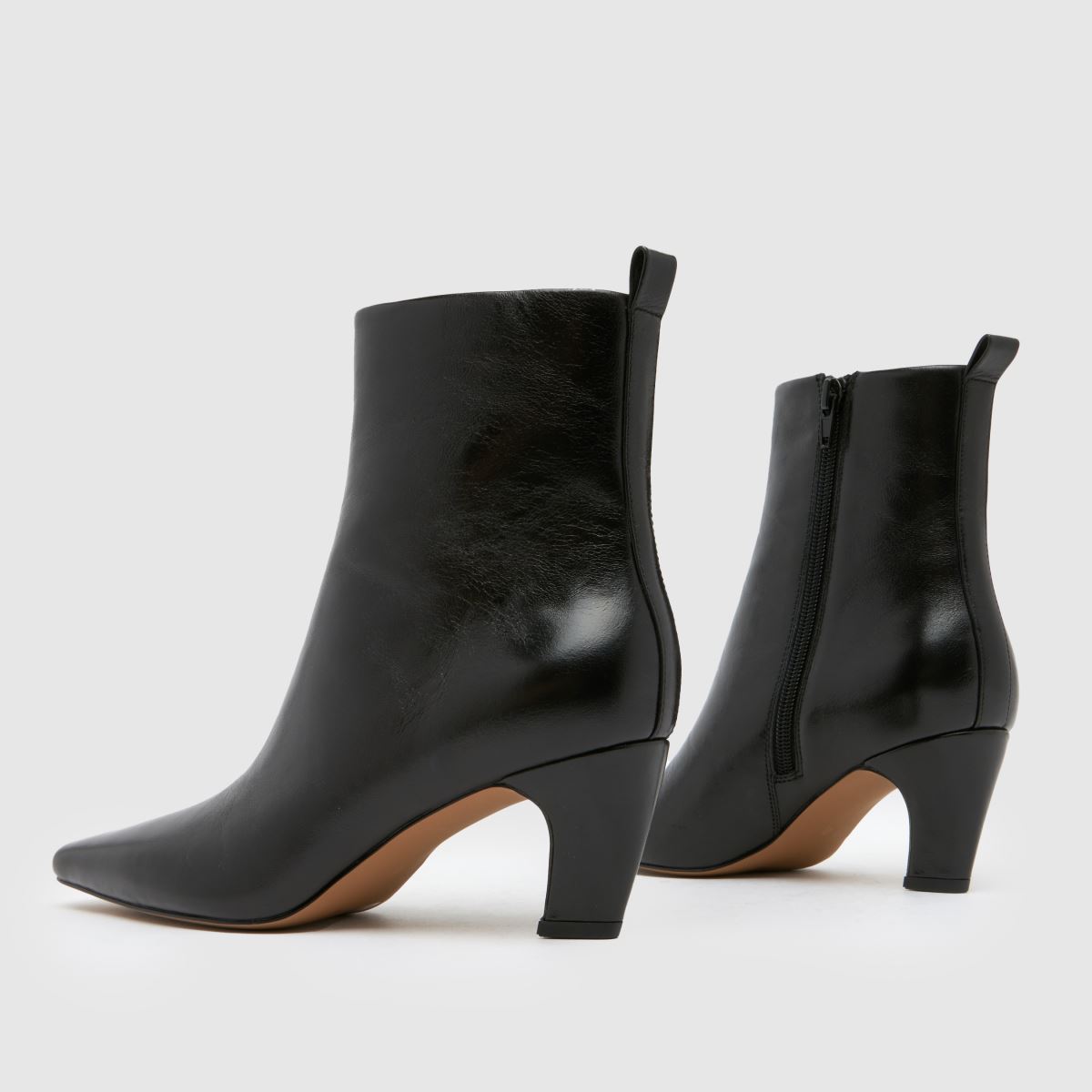 Schuh Blakely – Svarta stövlar i läder med mejslar