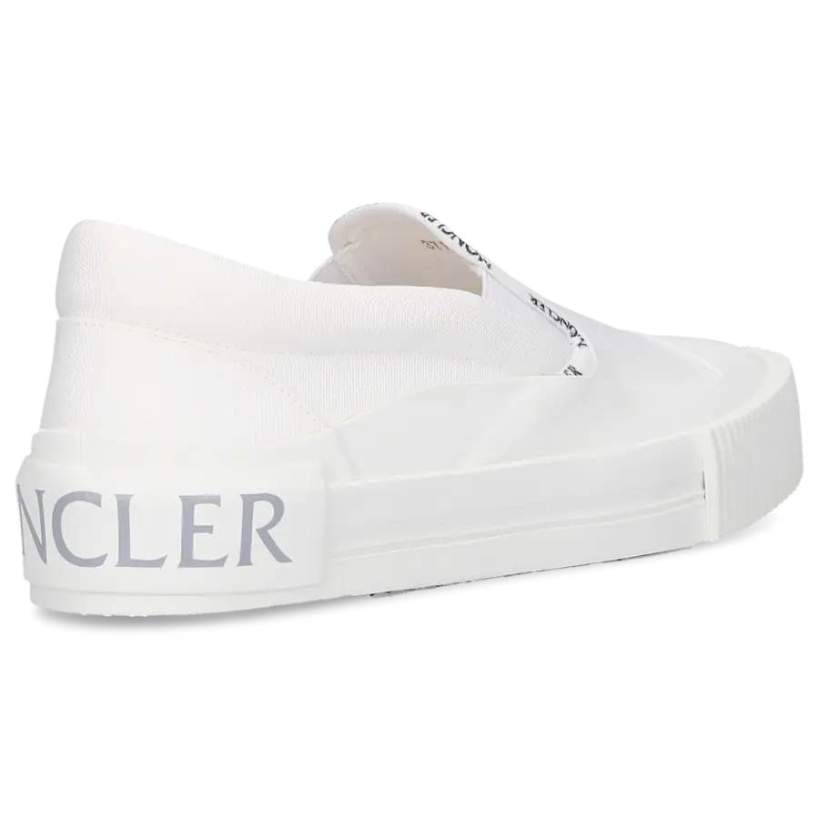 Moncler - Sneaker low GLISSIERE Kalbsleder - weiß