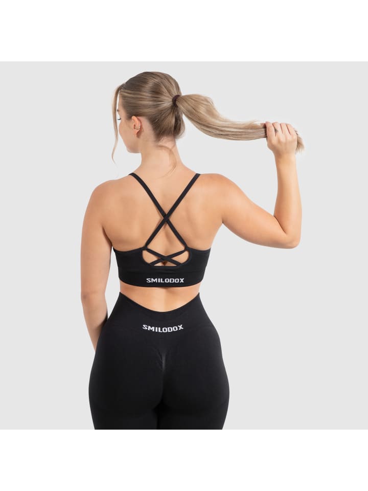 SMILODOX Sport BH Cetrina in Schwarz günstig kaufen