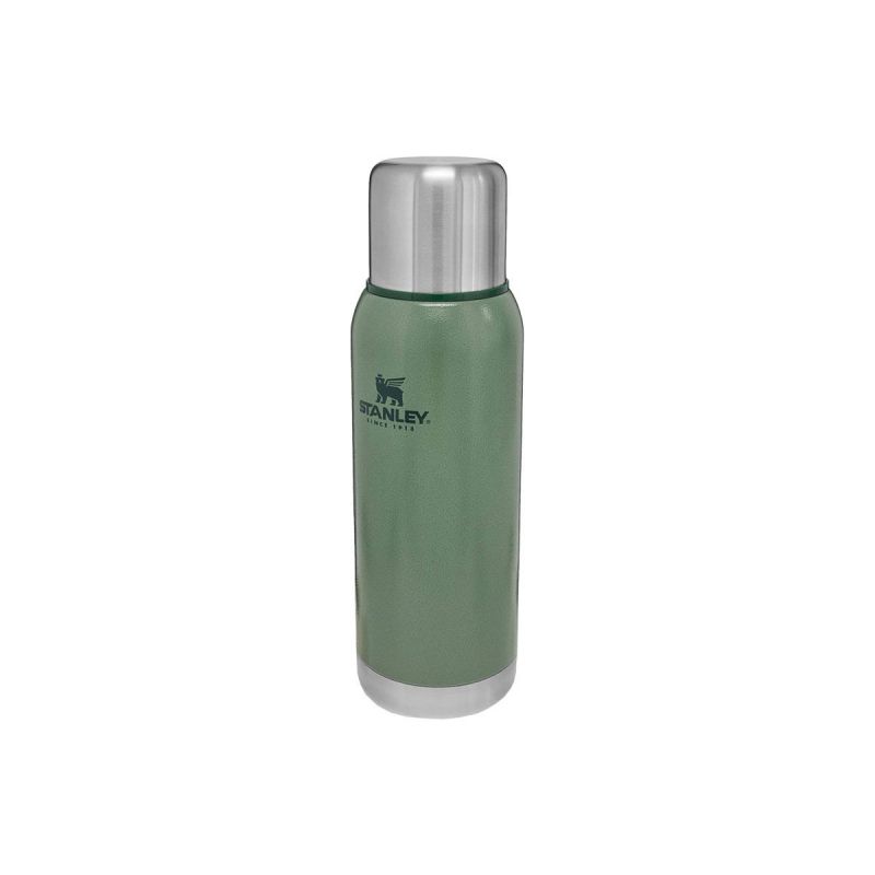 Stanley Thermoflasche, Adventure Edelstahl-Vakuumflasche 1.1qt \/ 1l Hammertone Green