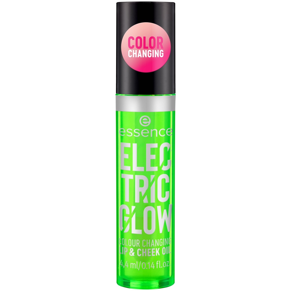 essence ELECTRIC GLOW COLOUR CHANGING LIP & CHEEK OIL huile lèvres et joues Blush