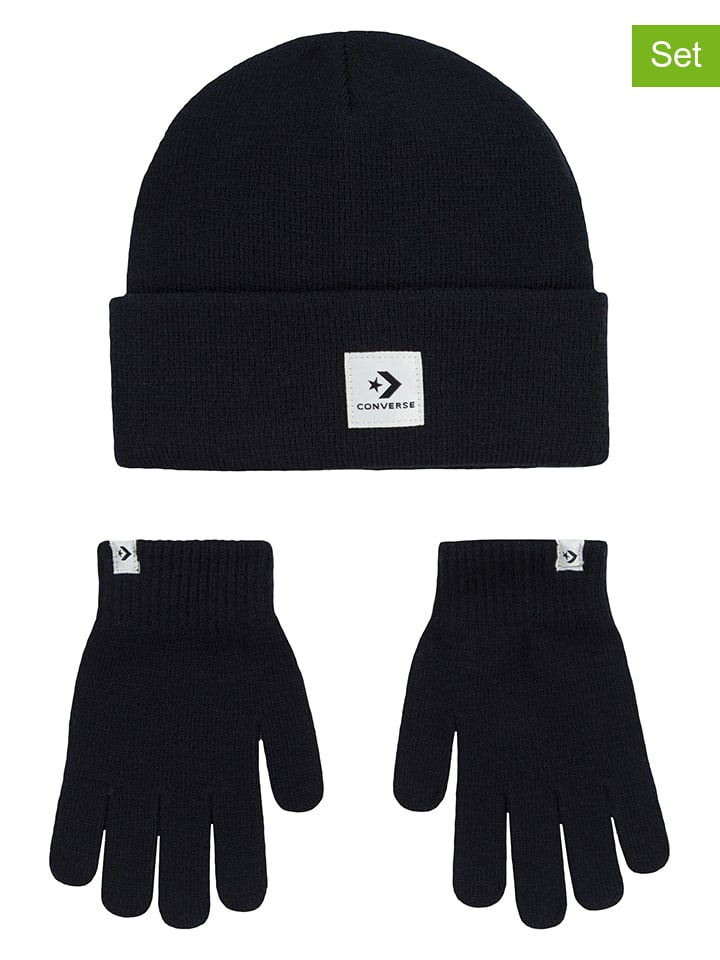Converse 2tlg. Set: Beanie und Handschuhe 
