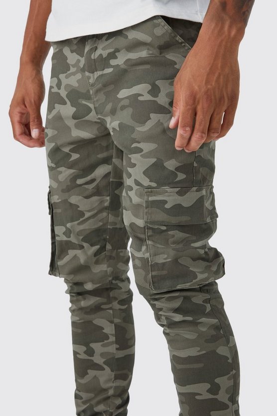 Tall Skinny Camouflage Cargo-Hose