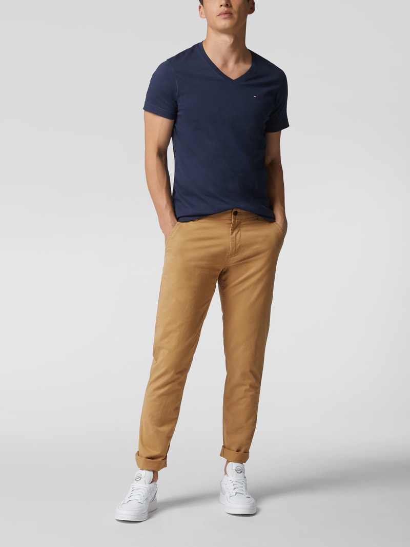Slim Fit Chino mit Stretch-Anteil Modell 'Scanton' in beige