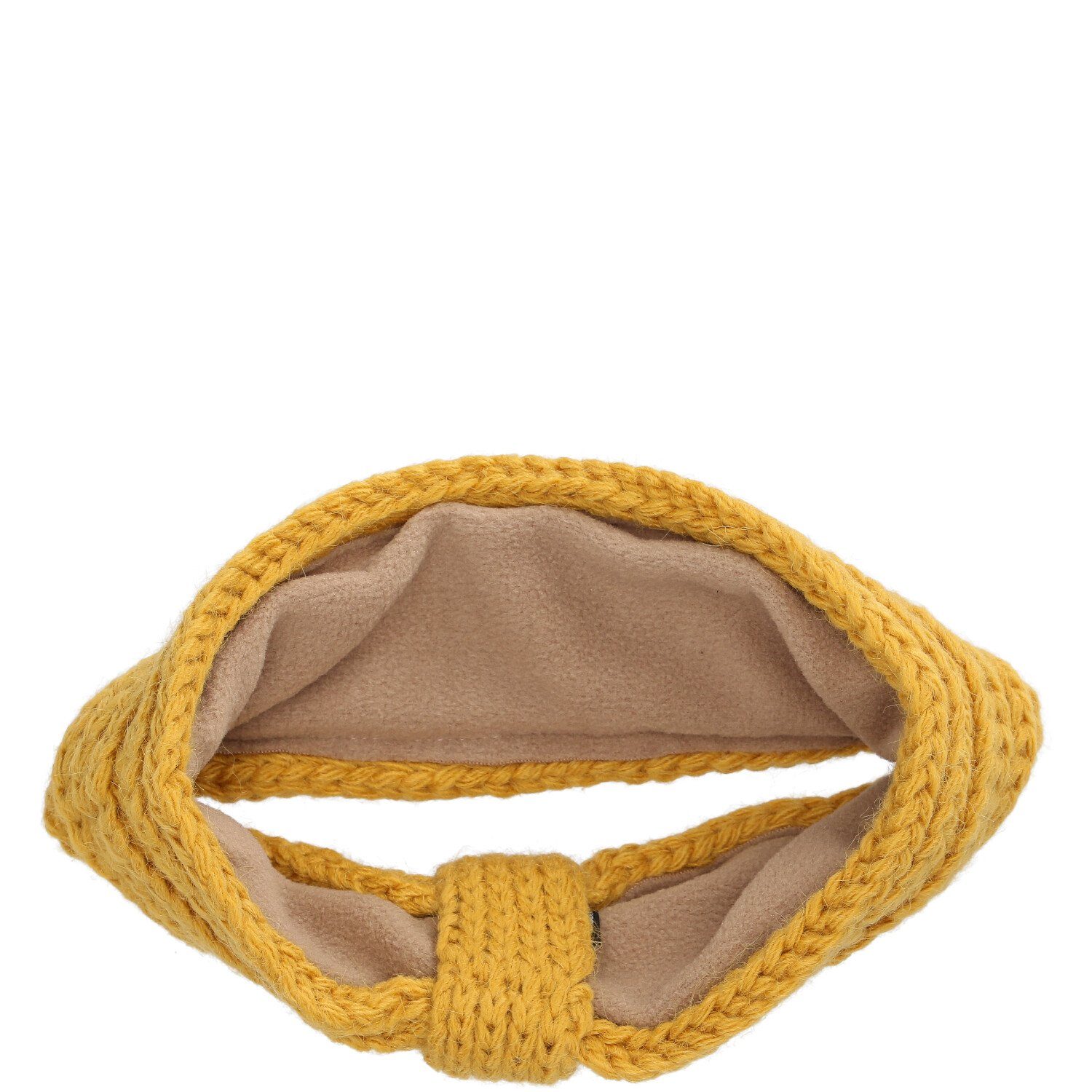 Antonio Stirnband Antonio Strick Stirnband mit Fleece yellow (Winter, Stück)