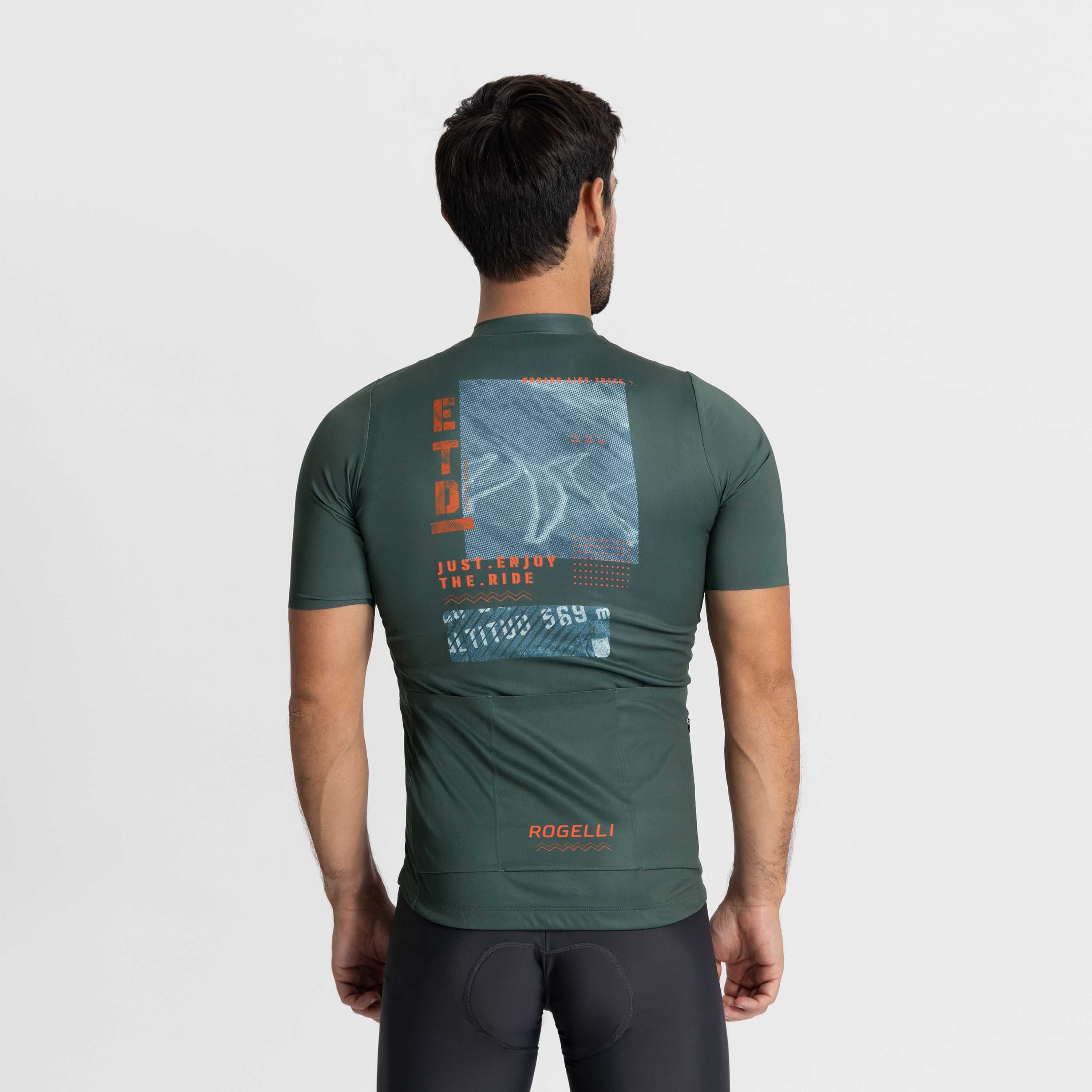 Rogelli S.O.L. Blau/Orange Herren Radtrikot Kurzarm