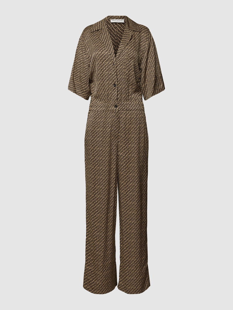 Jumpsuit aus reiner Viskose in sand