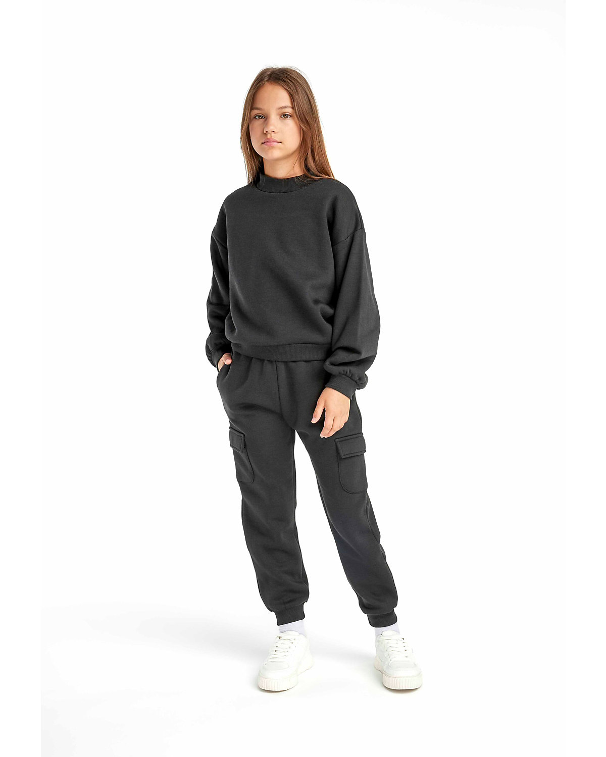 Set aus Sweatshirt und Cargohose für Mädchen (3-14y)