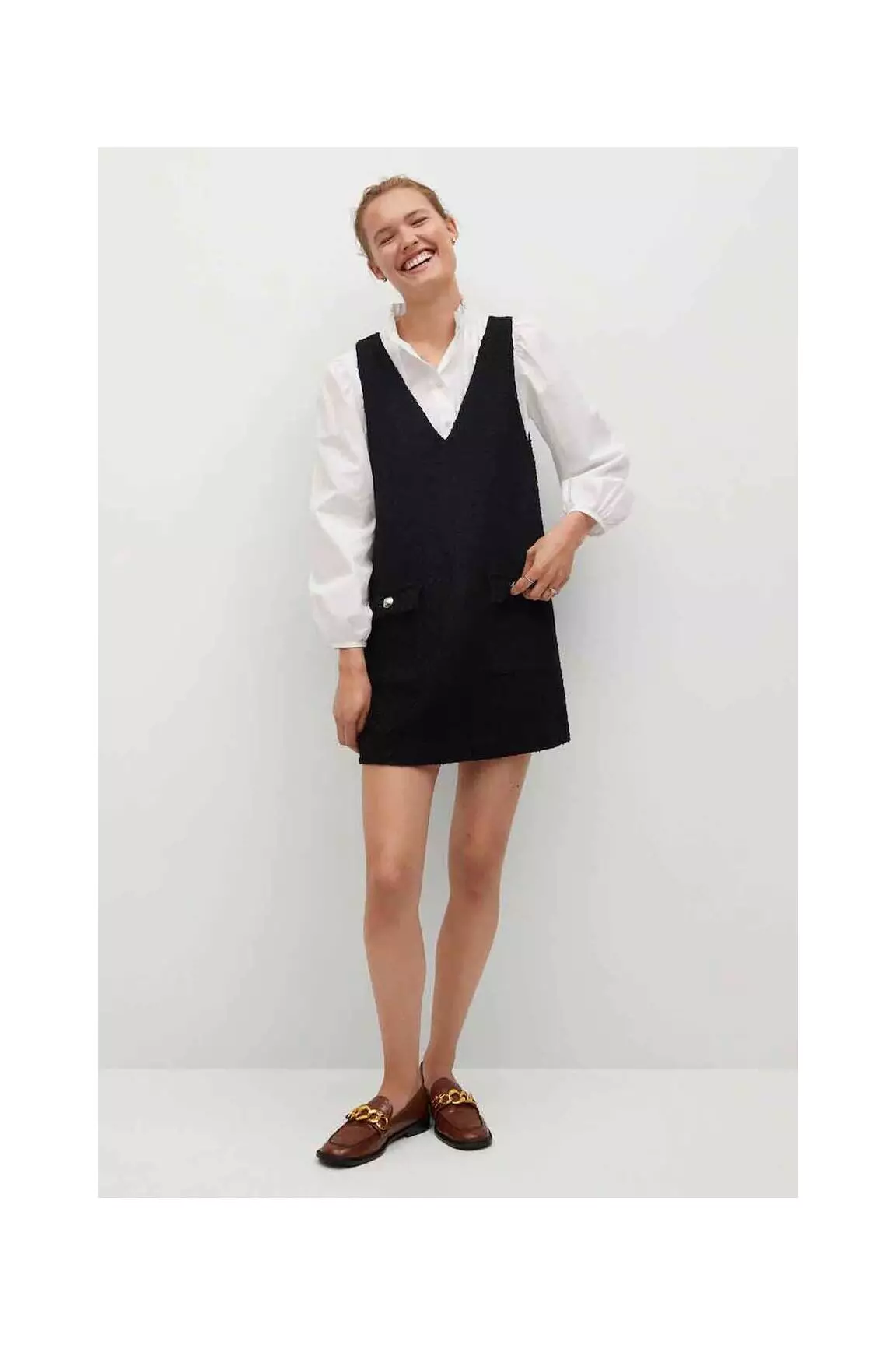 Mango Robes Courtes Femme couleur noir