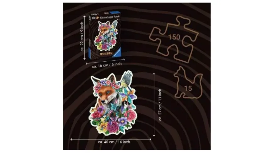 Ravensburger Puzzle - Bunter Fuchs, 150 Teile