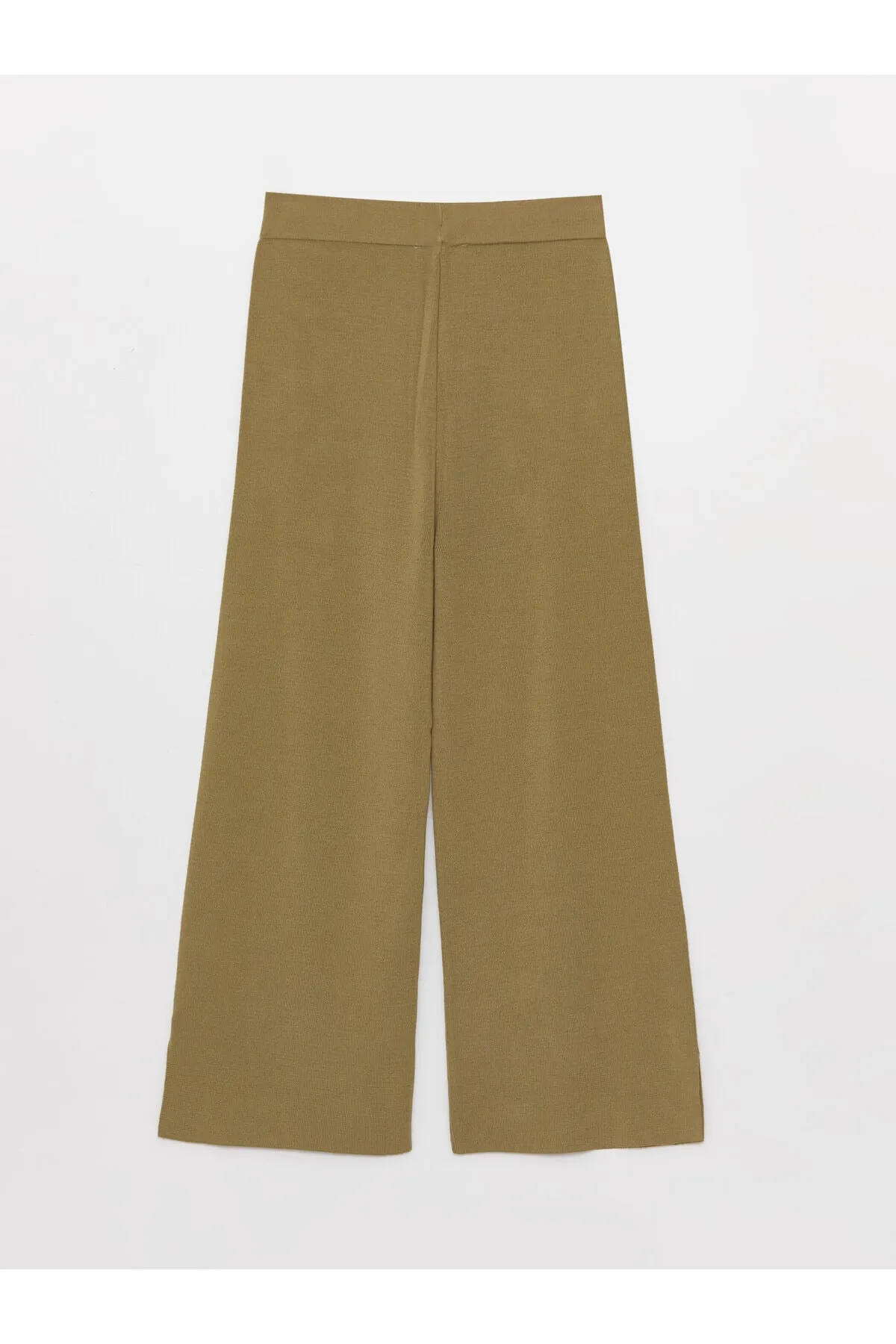 LC Waikiki  Gerade Damen-Strickhose mit weitem Bein und elastischem Bund