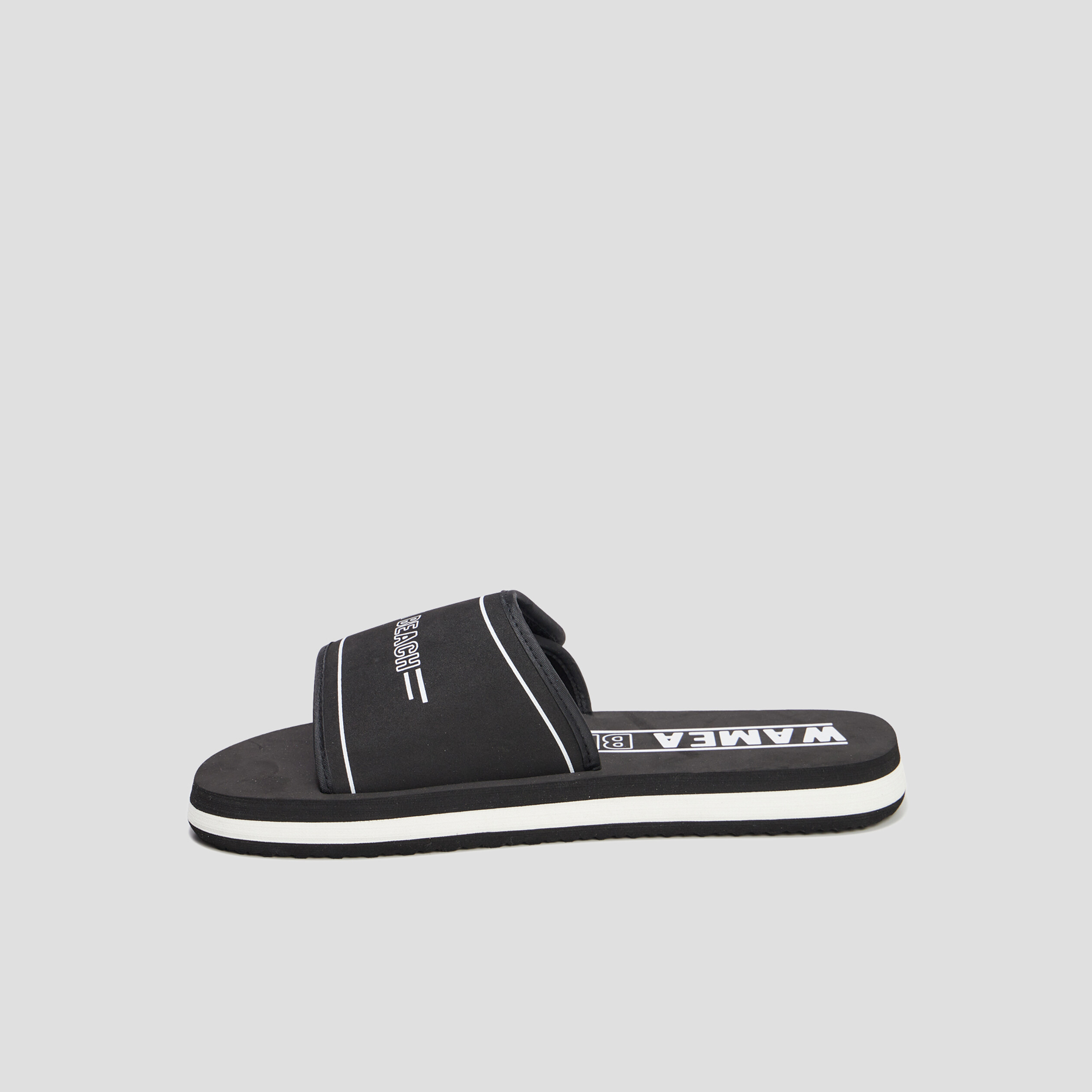 Mules à scratchs Wamea Beach noir homme | La Halle