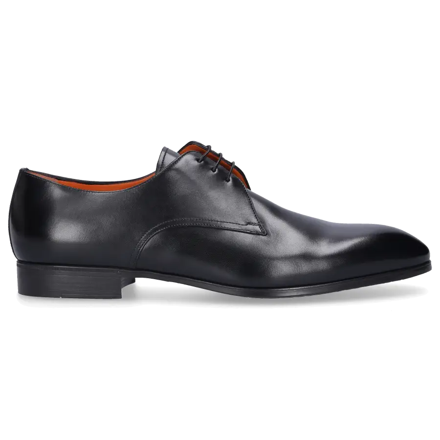 Santoni - Businessschuhe Derby 15018 Kalbsleder - schwarz