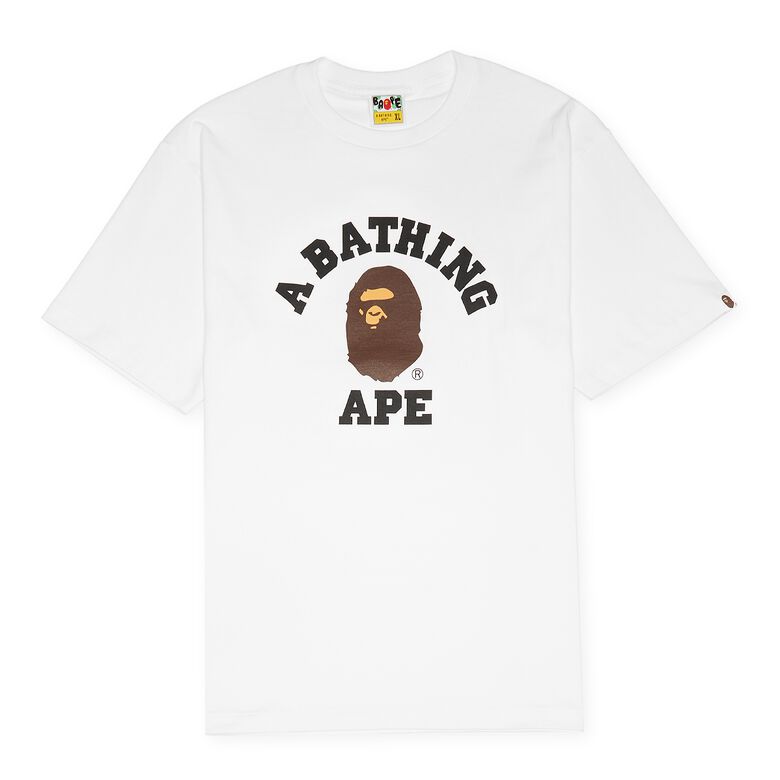 A Bathing Ape College Tee weiß