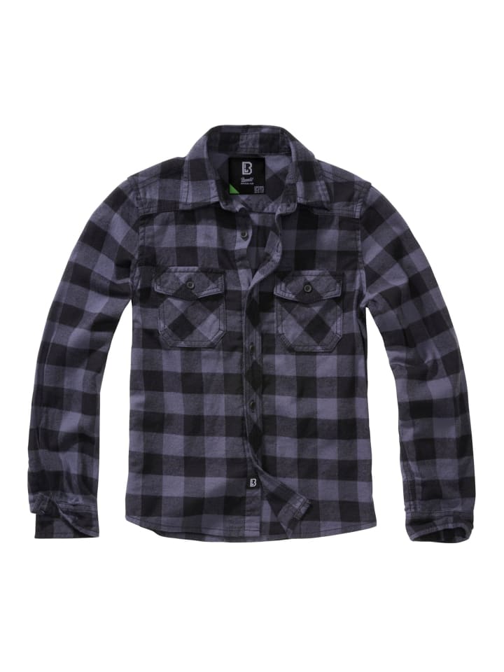 Brandit Brandit Hemden in black/grey günstig kaufen 122/128