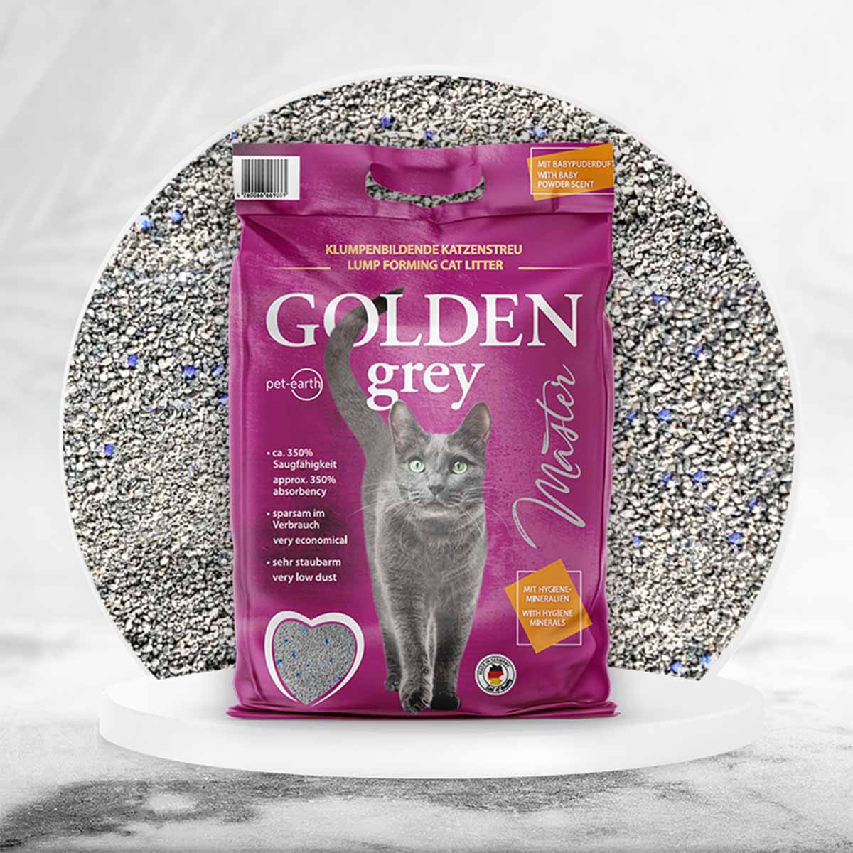 Golden Grey Master Katzenstreu mit Babypuderduft kaufen