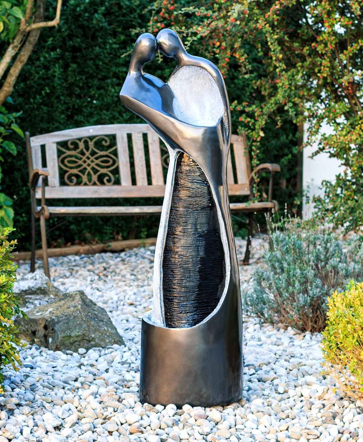 Kiom Gartenbrunnen Springbrunnen Figurenbrunnen FoPair Led 118cm, 36 cm Breite