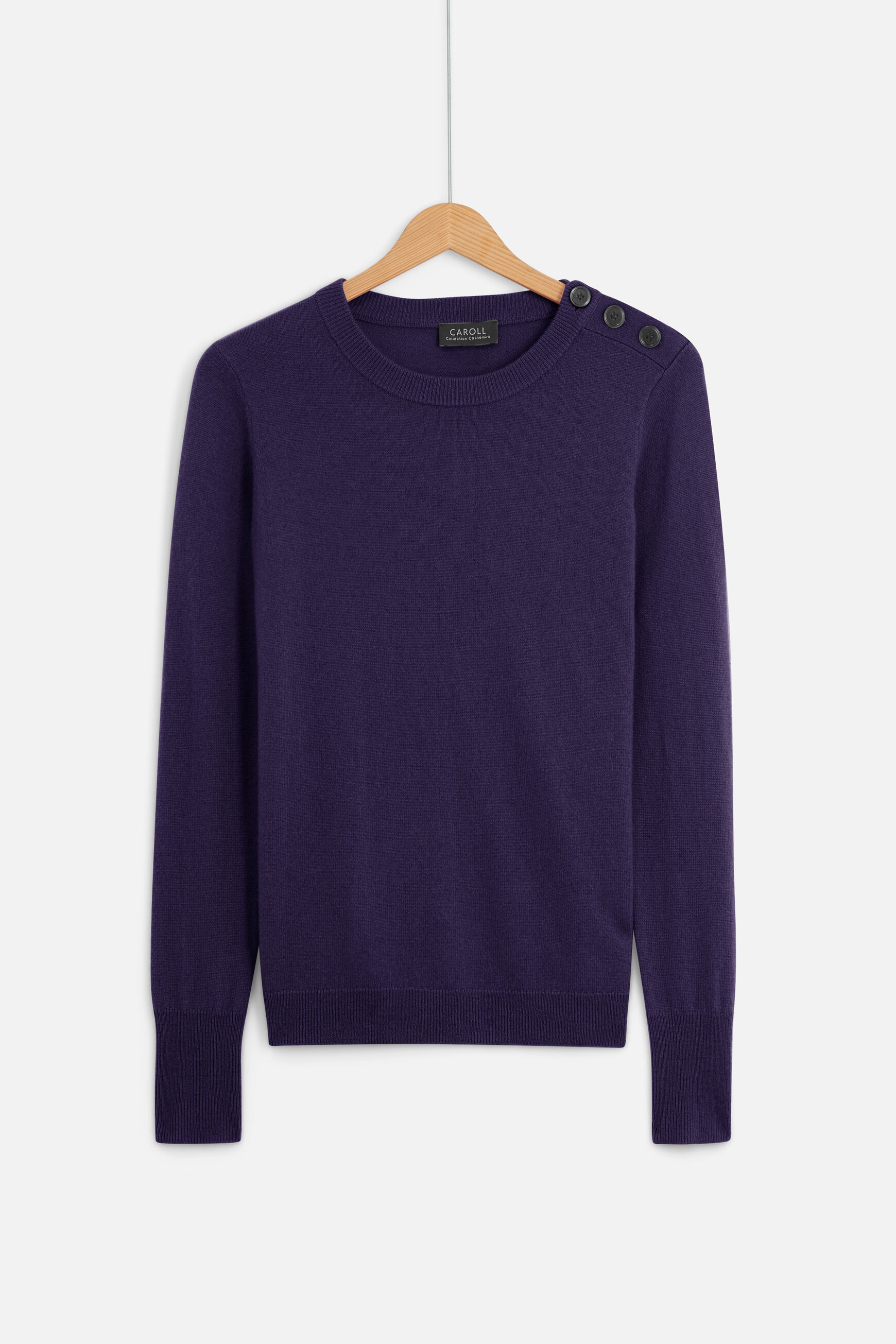 pull soizic 100% cachemire prune femme