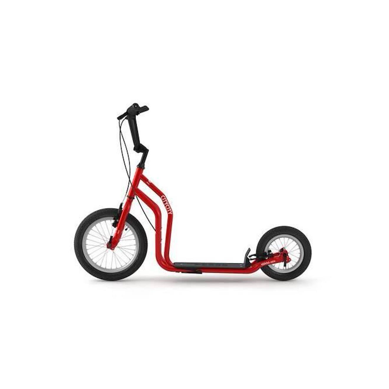 Trottinette-Grande-Roue City RunRun Rouge rouge