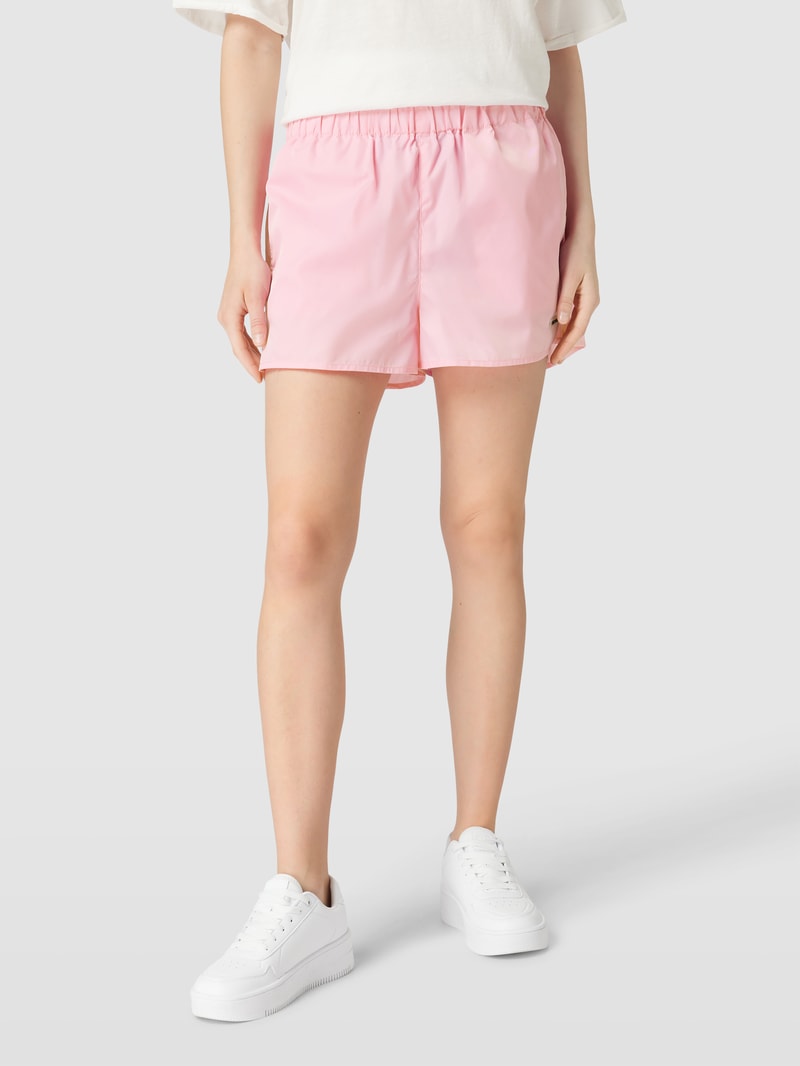 Bermudas mit elastischem Bund in pink