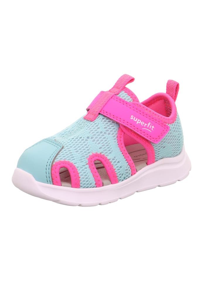 superfit Lauflernsandale WAVE in Hellgrün/Pink günstig kaufen