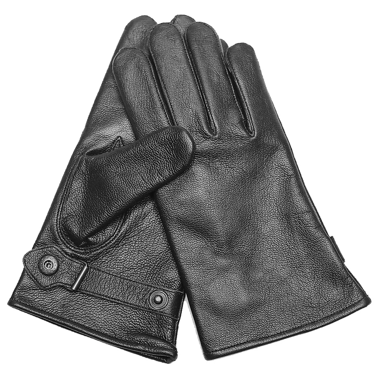 BW Lederhandschuhe gefuettert schwarz
