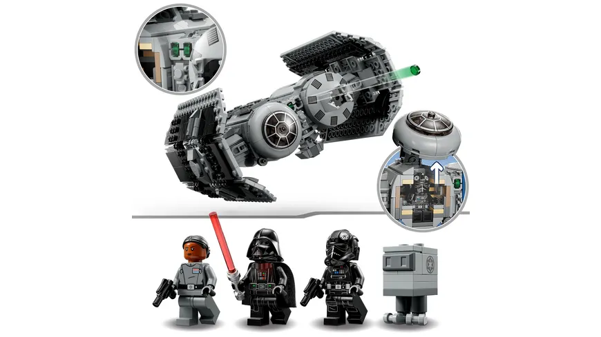 LEGO Star Wars 75347 TIE Bombe Modellbausatz mit Darth Vader