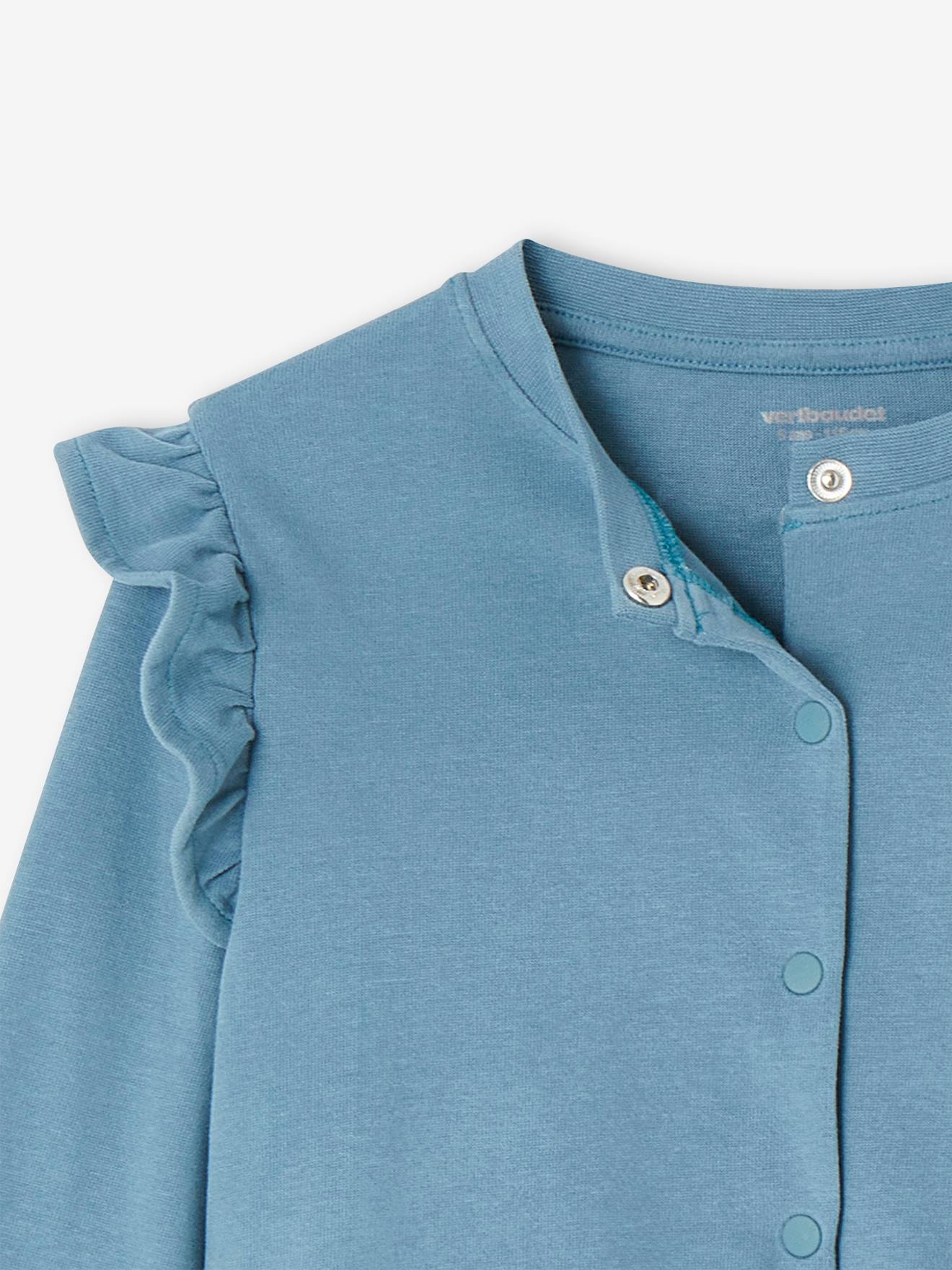 Vertbaudet Mädchen-Set: Kleid & Sweatjacke Oeko-Tex - smaragdgrün