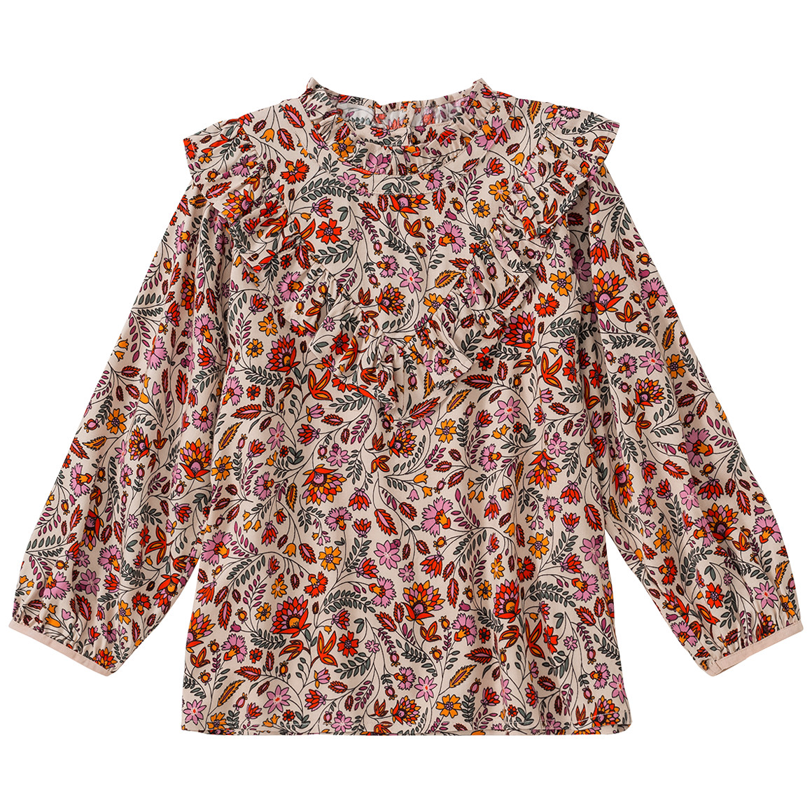 Mädchen Bluse mit floralem Allover