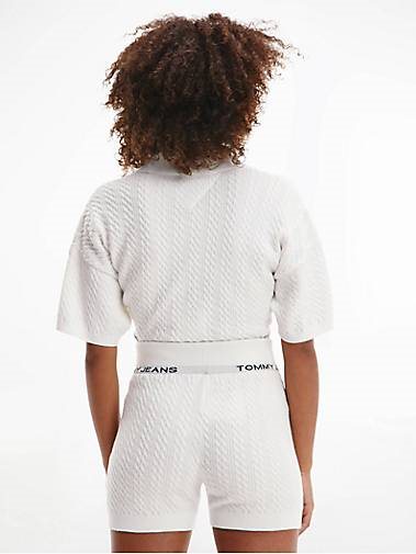 TOMMY-JEANS Damen Strickshorts