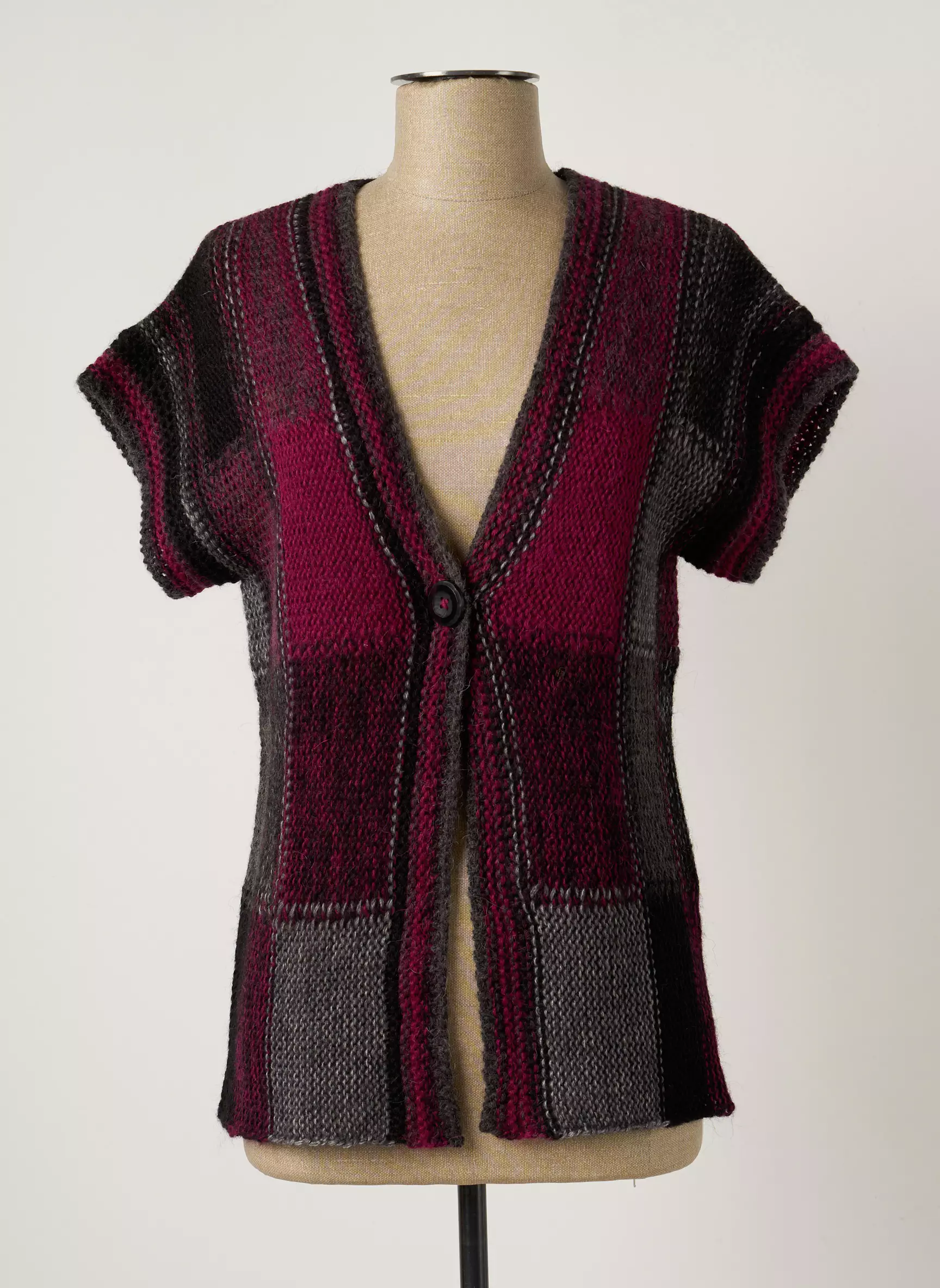 Griffon Gilets Manches Courtes Femme couleur violet