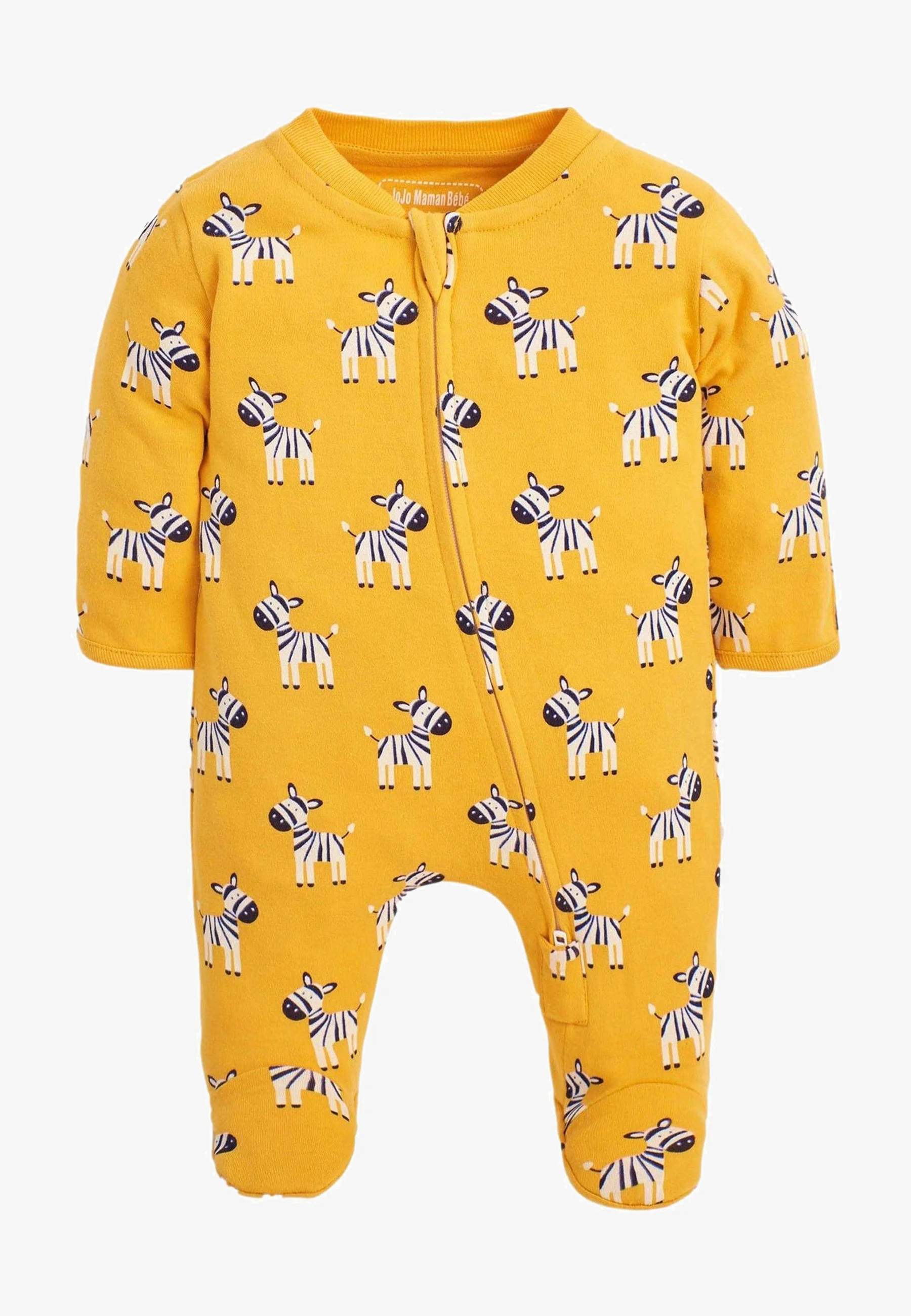 JoJo Maman Bébé ESTAMPADO DE CEBRA ZIP- Mono