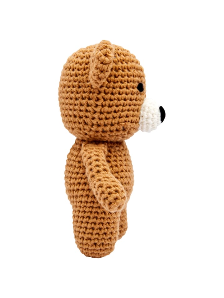 miniHeld Handgestrickter Bär gehäkelt aus Baumwolle Spielzeug 15 cm 0 Monate günstig kaufen onesize