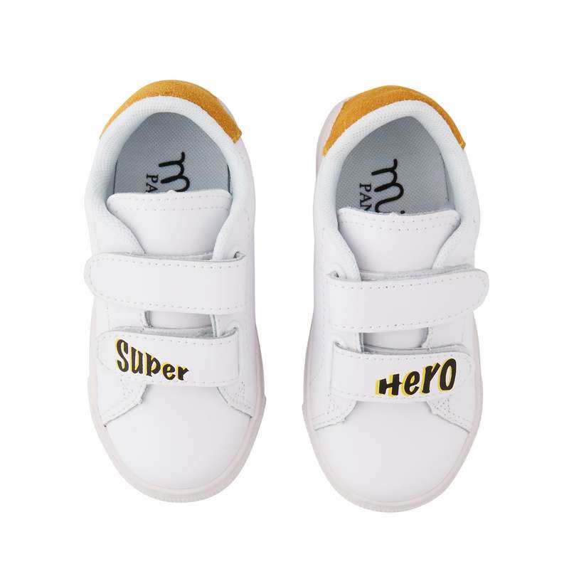 Baskets en cuir Mini Edith super hero