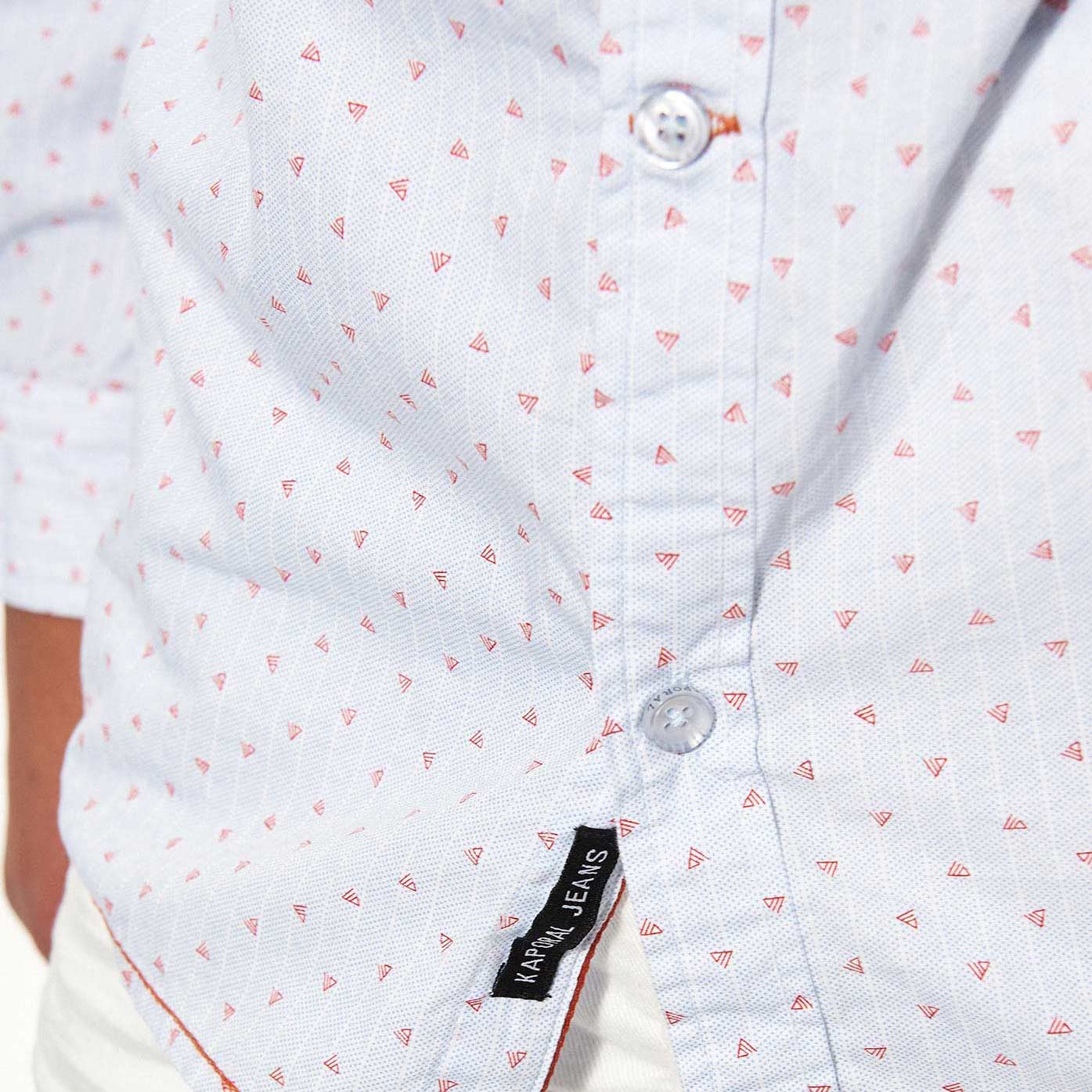 NEAUX  Chemise bleue Homme en 100% coton bio