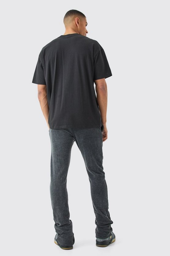 Oversize T-Shirt mit Homme Print
