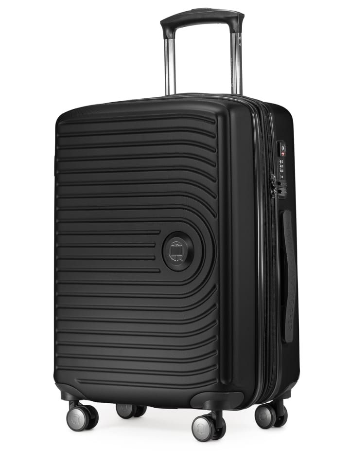 Hauptstadtkoffer Mitte - Handgepäck Bordgepäck-Trolley Koffer, TSA, in Schwarz günstig kaufen S