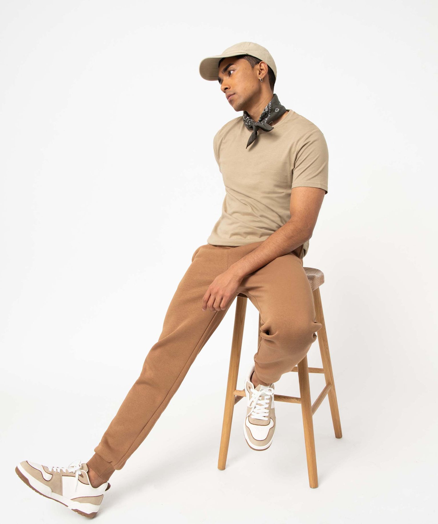 Pantalon de jogging homme molletonné marron | GEMO