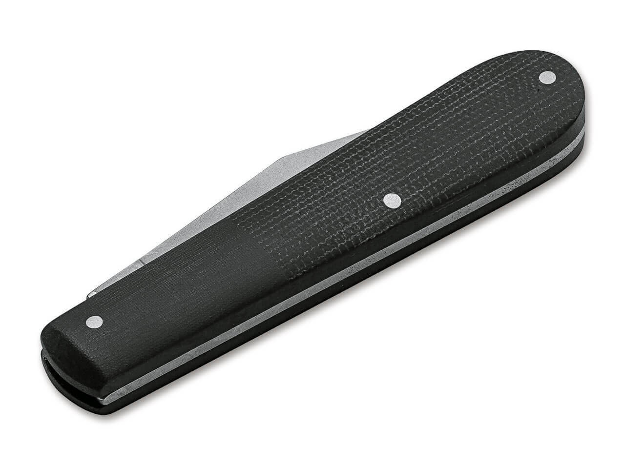 Barlow Integral Canvas Micarta Schwarz