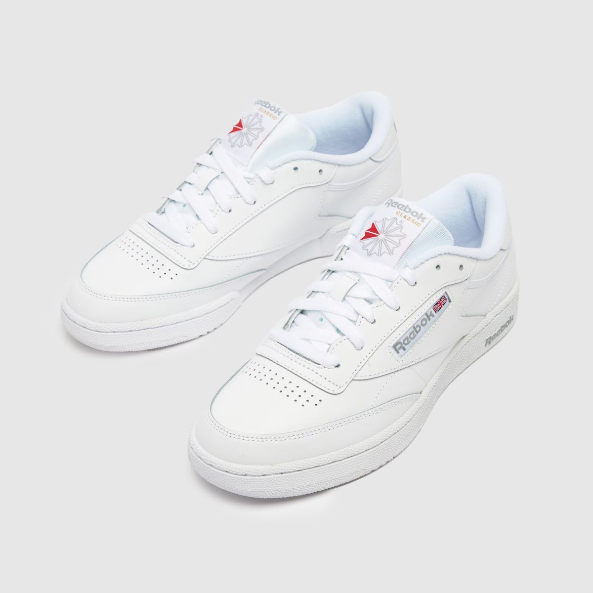 Reebok Club C 85 cipők fehér és szürke színben