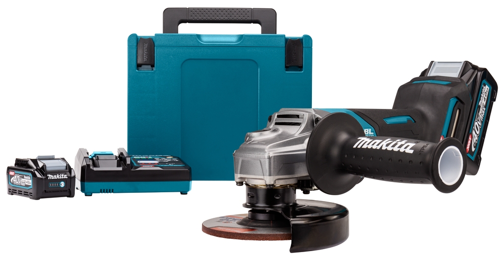 Makita GA013GM201 Meuleuse d'angle 125 mm 40 V 4,0 Ah Li-Ion dans Mbox