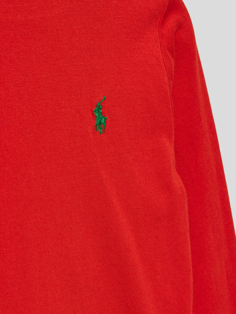 Pullover mit Rundhalsausschnitt in orange