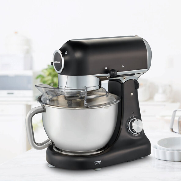 Premium-Küchenmaschine (MD16480), schwarz-matt