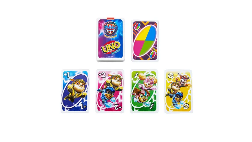 Uno Junior Paw Patrol: The Mighty Movie“ Kartenspiel