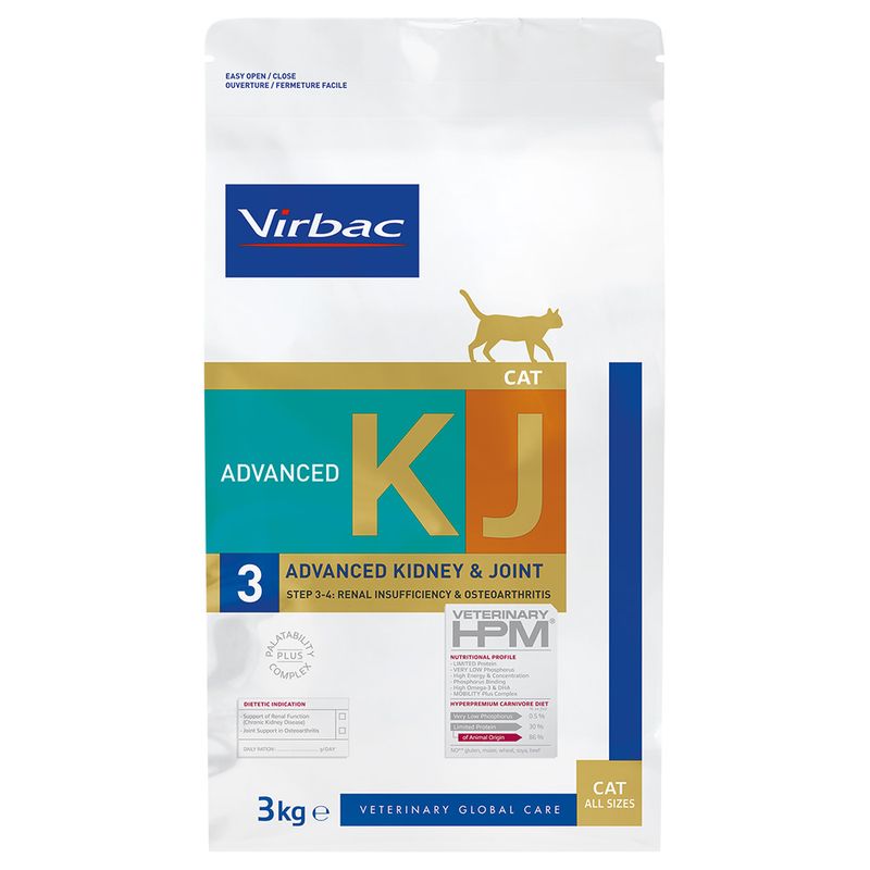 Virbac Veterinary HPM Cat Advanced Kidney & Joint Support KJ3