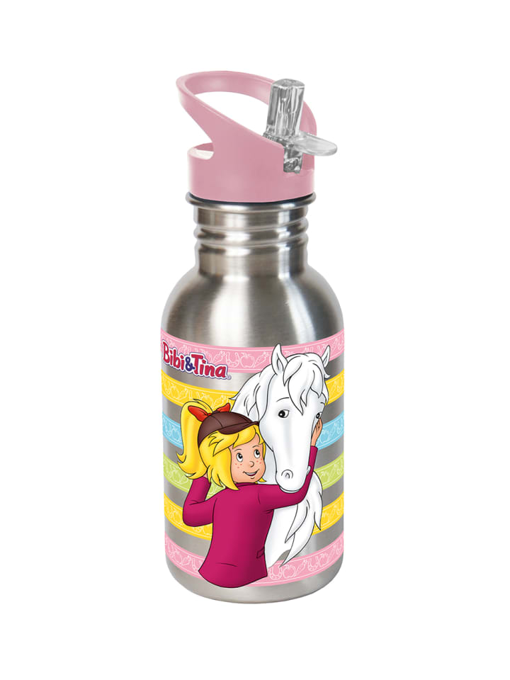 Geda Labels Trinkflasche Bibi und Tina Freunde in Silber - 500 ml günstig kaufen onesize