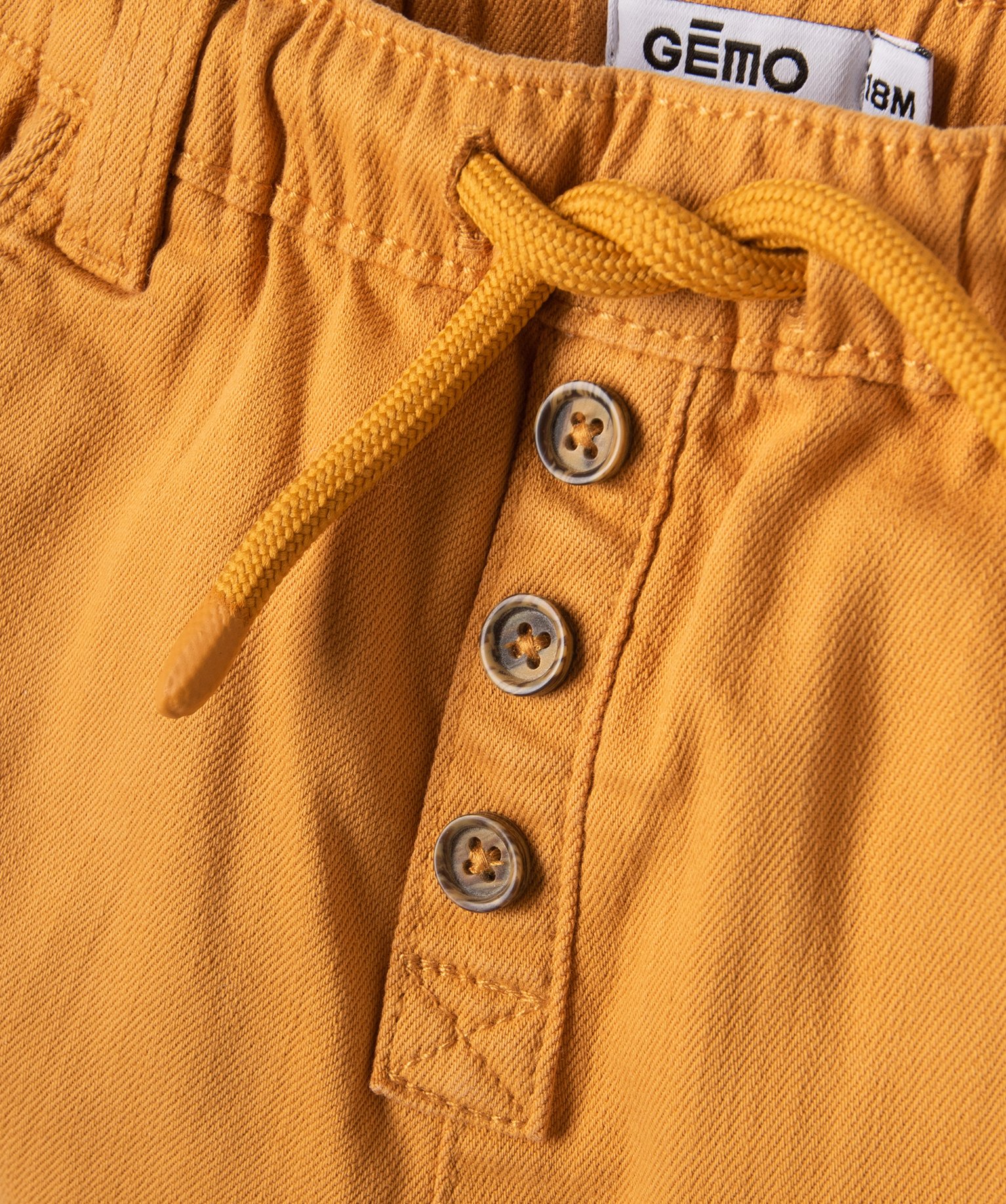 Short bébé Garçon en denim coloré camel | GEMO