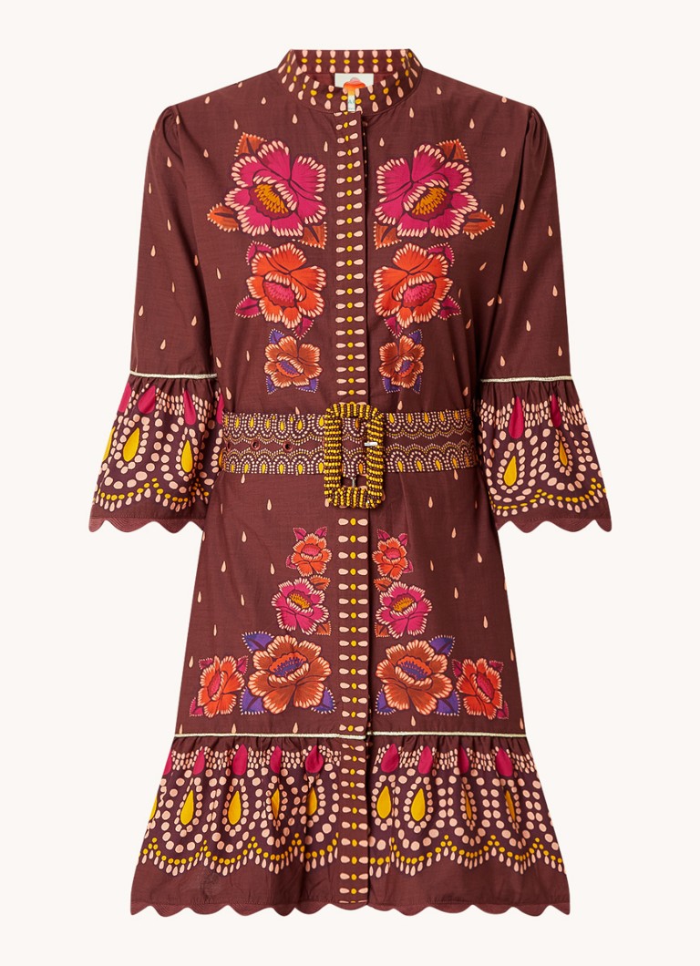 Robe-blouse Farm Rio Mini à imprimé floral et ceinture